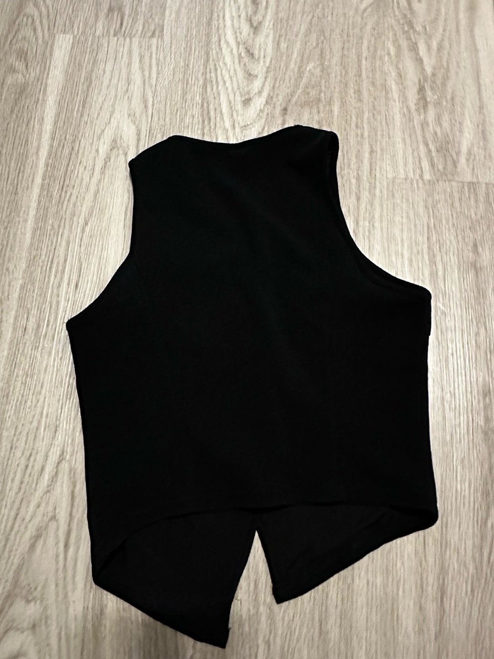 SHEIN Black Vest with White Butterfly Embroidery - Picture 4 of 5